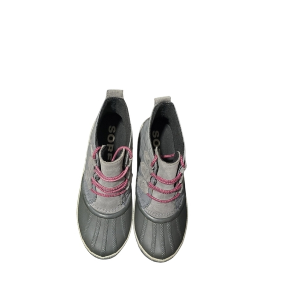 Sorel Out N About Quilted Ankle Rain Duck Boots Gray Leather Rubber Women’s 7 - Picture 7 of 16